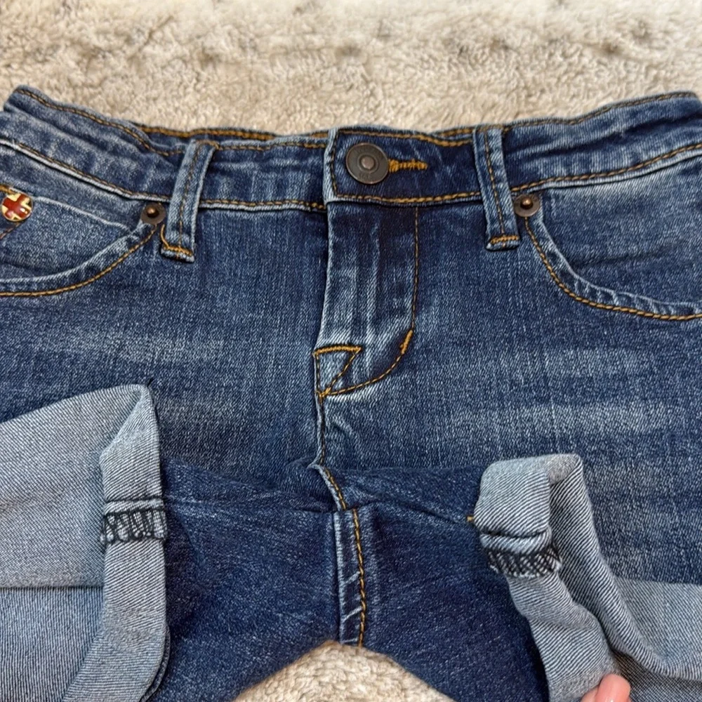 Hudson jean shorts girls XSmall dark wash denim classic preppy quiet luxury
